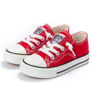 Weestep Toddler Little Kid Boys and Girls Slip On Sneakers(12 Little Kid, Red)